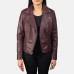 Flashback Maroon Leather Jacket